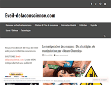 Tablet Screenshot of eveil-delaconscience.com